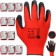 Mercator Rękawice Robocze MERCATOR Tech Red+Black Latex - 120 Par (8 - M) 6