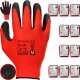 Mercator Rękawice Robocze MERCATOR Tech Red+Black Latex - 120 Par (8 - M) 8
