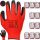 Mercator Rękawice Robocze MERCATOR Tech Red+Black Latex - 120 Par (8 - M) 9