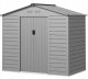 Domek Ogrodowy 213 x 131 x 192 cm Szary 2,43 m PAKO 84H-352V00SR 12