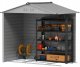 Domek Ogrodowy 213 x 131 x 192 cm Szary 2,43 m PAKO 84H-352V00SR 13