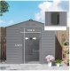 Domek Ogrodowy 213 x 131 x 192 cm Szary 2,43 m PAKO 84H-352V00SR 10