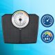 Klasyczna Waga Łazienkowa MECHANICZNA Analogowa do 180 KG CZARNA WEBBER BMI 8