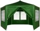 Namiot pawilon ogrodowy handlowy 2x2x2 m z oknami zielony MultiGarden 2
