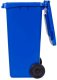 Kosz na śmieci pojemnik 120L kubeł śmietnik niebieski makulatura gumowe koła 7