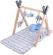 Stojak Drewniany Mata Edukacyjna Gimnastyczna Baby Gym dla Niemowląt ZA5882 9