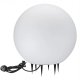 LAMPA OGRODOWA ARGENTO 30 BIAŁA KULA E27 4