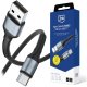 Kabel USB 3MK USB-A - USB-C 1 m Czarny (3MK17475) 1