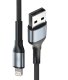 Kabel USB 3MK USB-A - Lightning 1 m Czarny (3MK17471) 2