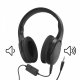 SŁUCHAWKI NAUSZNE PRZEWODOWE TV NA KABLU CZARNE 7