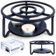 Podgrzewacz do dzbanka kubka herbaty metalowy świecznik x3 tealight VILDE 229073 1
