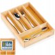 Wkład na sztućce do szuflady szuflad organizer bambusowy 25x35cm VILDE 229199 3