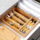Wkład na sztućce do szuflady szuflad organizer bambusowy 25x35cm VILDE 229199 4