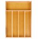 Wkład na sztućce do szuflady szuflad organizer bambusowy 25x35cm VILDE 229199 5