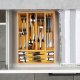 Wkład na sztućce do szuflady szuflad organizer bambusowy 25x35cm VILDE 229199 7