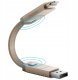 Energea Kabel Bazic GoCharge Alucable 4w1 (USB-A/USB-C - USB-C/Lightning) 15cm 60W 3A PD Fast Charge złoty 3