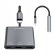 Hub Wozinsky WHCH-01 USB-C PD 100W HDMI 4K@30Hz USB-A 10Gbps - szary 1