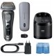 Braun Series 9 Pro+ Wet & Dry 6-in-1 SmartCare centrs & PowerCase futralis tumsi peleka - Skuveklis 9675CC (8700216555012) 1