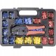TOOLCRAFT PZ-504 820927 Crimptænger-sæt 1004 dele Koaksial-stikforbindelse, Uisolerede kabelsko, Isolerede kabelsko RG6, RG58, RG59, RG62 2