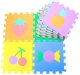 LeanToys MATA EDUKACYJNA MIĘKKIE PUZZLE PIANKOWE EVA KOJEC OWOCE SŁODYCZE 16 EL. 2