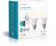 Nedis WIFILRC20E27 Smartlife RGB E27 9W LED Bulb 2-pack 4