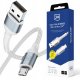 Kabel USB 3MK USB-A - microUSB 1 m Biały (5903108680356) 1