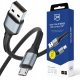 Kabel USB 3MK USB-A - microUSB 1m Czarny (5903108680349) 1