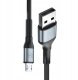 Kabel USB 3MK USB-A - microUSB 1m Czarny (5903108680349) 2