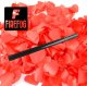 Tuba konfetti wyrzutnia ręczna czerwone serca 80cm Firefog one size 5