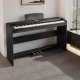 Pianino cyfrowe ważone z mechanizmem młoteczkowym ze statywem CANTATA czarne Mielczewski one size 1