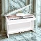 Pianino cyfrowe ważone mechanizm młoteczkowy SONATA białe połysk Mielczewski one size 9