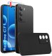 ZESTAW Etui do Realme C71 | Matowe Czarne Silikon Slim + SZKŁO 9H 1