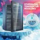 Bomann KSG 7290 black Glass Door Refrigerator 84,5cm 3