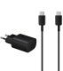 Ładowarka ŁADOWARKA SIECIOWA USB-C TYP-C 3A CZARNA DO SAMSUNG EP-TA800 + DG977 SUPER FAST CHARGING 32000mA QUICK 2