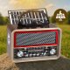 Radio Retro FM Solarne Bluetooth Przenośne na Baterie Kuchenne Antena USB-C 2