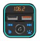 TRANSMITER FM SZYBKA ŁADOWARKA BLUETOOTH AUDIO MP3 BLUETOOTH MICROSD 2X USB RGB 3