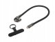 Kabel USB-C M/M smycz / brelok 0.3M 240W Lanberg - czarny 1