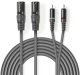 Kabel Nedis Kabelis 2x XLR M - 2x RCA M 1.5m 5412810295784 COTH15210GY15 (5412810295784) 1