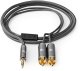 Kabel Nedis Kabel AUX 3.5mm - 2x RCA 2m 5412810318650 CATB22200GY20 (5412810318650) 3