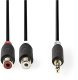 Adapteris Nedis 3.5mm M - 2x RCA F 0.2m 5412810265077 CABW22250AT02 (5412810265077) 2