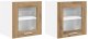 vidaXL Szafka wisząca Riga 2 pcs Dąb rzemieślniczy 40 x 31 x 40 cm 2