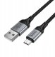 Kabel USB A do Micro USB Hoco 2,4A 1,5 m X121 czarny 4