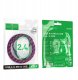 Kabel USB A do Micro USB Hoco 2,4A 1 m X116 gradient fioletowy 6