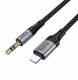 Kabel AUX Jack 3,5 mm do Lightning Hoco 1,5 m UPA33A czarny 3