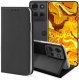 Hello Case ETUI Z KLAPKĄ DO MOTOROLA MOTO G75 CZARNE ZAMYKANE MAGNETYCZNE KABURA CASE 1