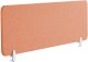 Beliani Przegroda na biurko 130 x 40 cm czerwona WALLY 1