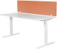 Beliani Przegroda na biurko 130 x 40 cm czerwona WALLY 6