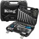 Zestaw narzędzi KingTul Zestaw narzędzi 77el. 1/4", 1/2" (4-32mm) 2