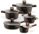 Komplet garnków 10 el. Starlet Brown 2