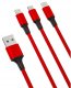Kabel USB XO USB-C - microUSB 1.2 m Czerwony (5903954000438) 1